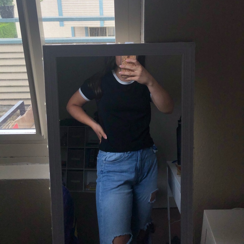 Heart and Hips Black Short Sleeve Tee